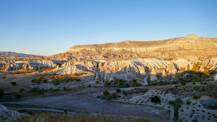 Amazing valley in Cappadocia, unusual relief