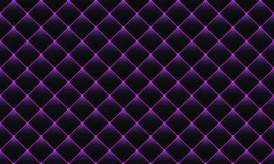 Obraz premium Luxury black background with pink chains and beads. Seamless vector illustration. Upholstery background.