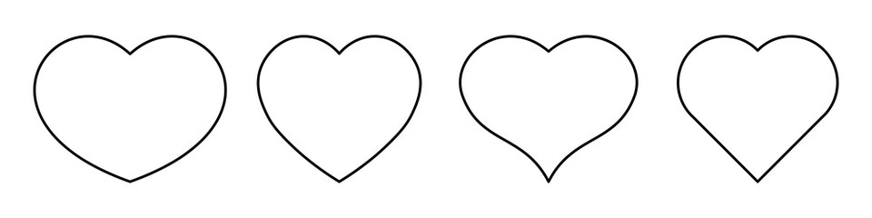 Most popular heart shapes
