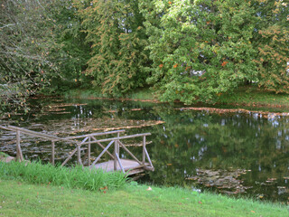 Russia. Pushkin Mountains. Petrovskoe is the ancestral estate of Pushkin's ancestors. The park is...