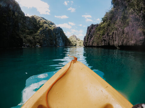 Closeup Shot Of A Kayak In Palawan, Philippines