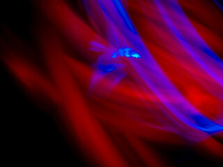 Fototapeta premium abstract illustration, color light , black background 