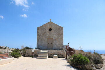 Fototapeta na wymiar Roman Catholic Chapel of St. Mary Magdalene on the Dingli Cliffs, Malta