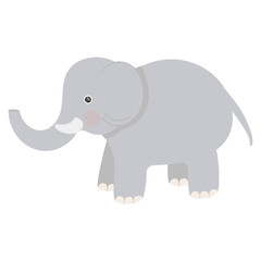 cute elephant baby illustration drawing for books magazines learning cards africa animals