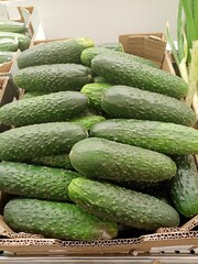 cucumbers in a basket