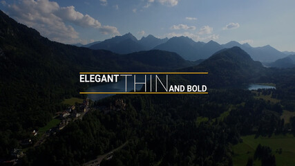 Simple Thin and Elegant Bold Titles Reveal