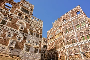 Foto op Plexiglas View of the old city of Sana'a in Yemen © robnaw