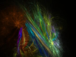 Imaginatory fractal background Image