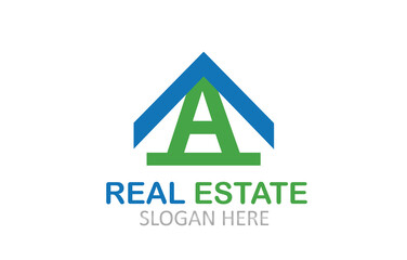 A Letter Real Estate Logo Design
