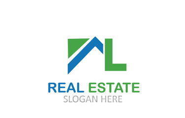 AL Letter Real Estate Logo Design