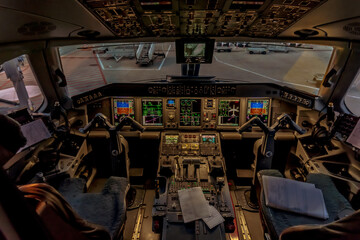 Airliner cockpit