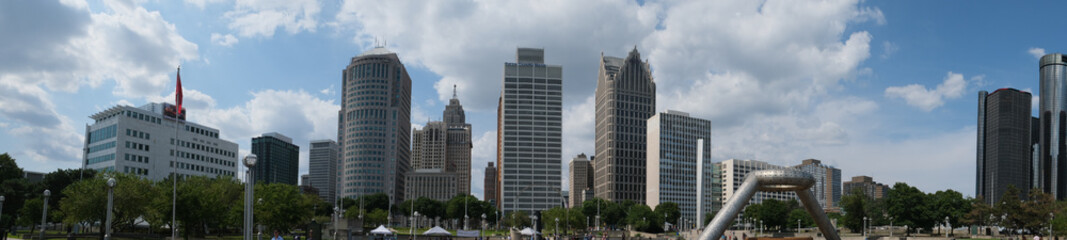 Fototapeta na wymiar Detroit Panorama