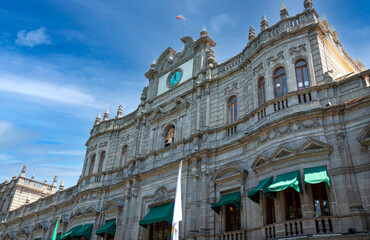 Puebla Municipality (Municipal Palace) located on central plaza in historic center.