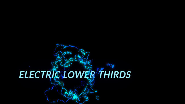 Cool Cartoon Electric Lower Thirds