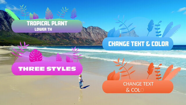 Tropical Plant Lower Thirds