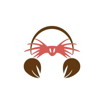 recommend clip art: Mole animal logo icon design illustration vector