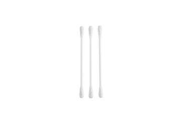 Cotton buds isolated on white background