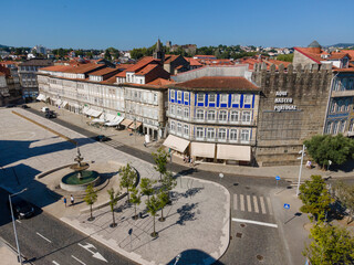 Largo do Toural in Guimarães, Portugal