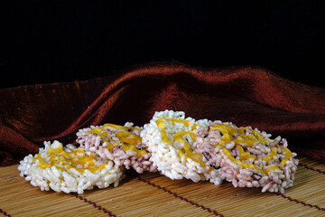 Rice cracker or Khaotan, local famous dessert of traditional ceremony in Northern Thailand