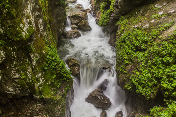 View of Tolmin Gorges (Tolminska Korita), Slovenia