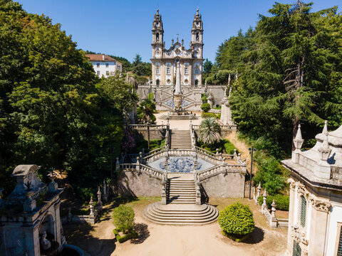 Santu&aacute;rio de Nossa Senhora dos Rem&eacute;dios in Lamego, Portugal