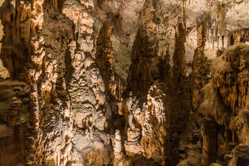 Rock formations of Postojna cave, Slovenia