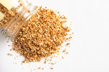 Dried Orange Peal Spilled from a Bottle