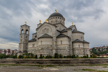 Fototapeta premium Cathedral of the Resurrection of Christ in Podgorica, capital of Montenegro