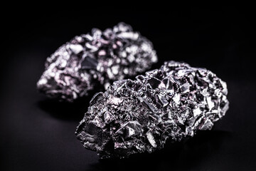 titanium metal alloy, light and resistant industrial metal used in the industry.