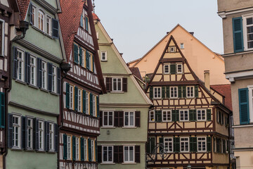 Fototapeta na wymiar Medieval houses in Tubingen, Germany