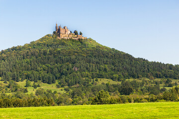 Hohenzollern Castle in the state of Baden-Wuerttemberg, Germany