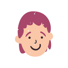 Boy cartoon isolated vector design