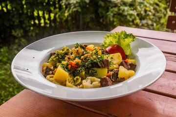 Gaisburger Marsch (March of Gaisburg), traditional Swabian beef stew, Germany