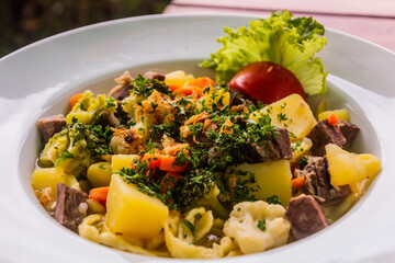 Gaisburger Marsch (March of Gaisburg), traditional Swabian beef stew, Germany