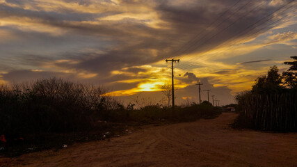 Obraz premium Por do Sol no Interior