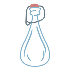 glass bottle isolated vector design