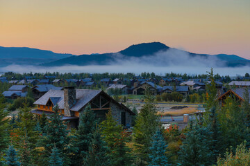 Fototapeta premium Teton Village in Jackson Hole, Wyoming