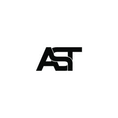 ast letter original monogram logo design