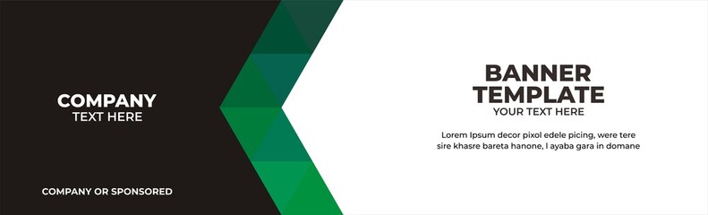 Illustration vector graphic banner template, perfect for advertising, banner, banner corporate, etc