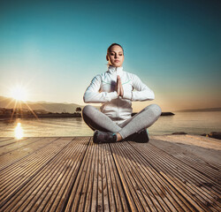 Meditation on the Wooden Pier 