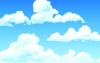 Blue sky with clouds