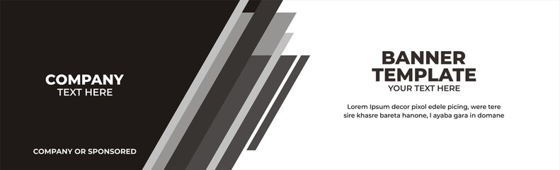 Illustration vector graphic banner template, perfect for advertising, banner, banner corporate, etc