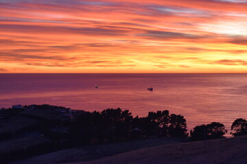 Sunrise over the sea