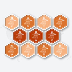 Abstract 3D Paper Infographics. Business template .Vector illustration