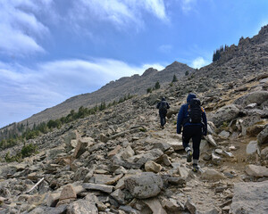 Fototapeta premium hiking in the mountains