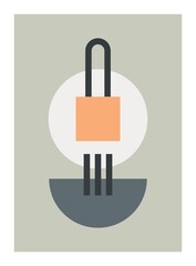 Trendy contemporary geometric organic shapes, Abstract geometric shapes artwork, Perfect shapes vector to use in branding, poster, prints, packaging, wall art, for social media