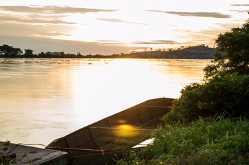 Atardecer en el lago