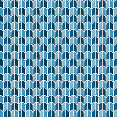 Abstract Blue Seamless Geometric Pattern Background