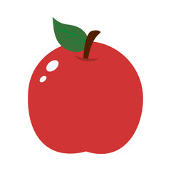 apple fruit icon, colorful design
