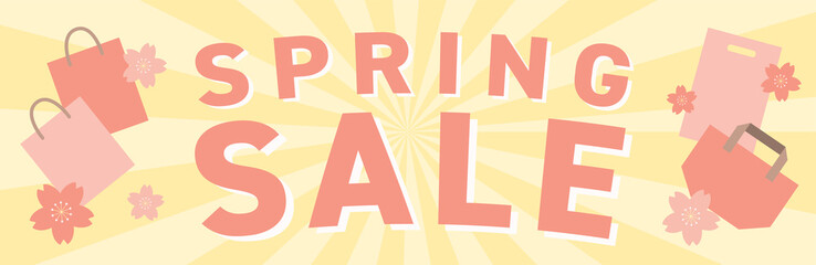 桜　さくら　春　POP　バナー　横長